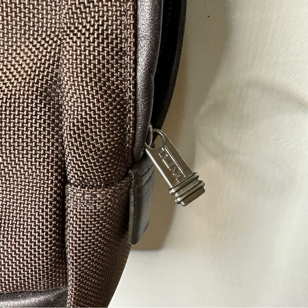 Tumi Brown Nylon and Leather Tote Bag - Picture 5 of 13